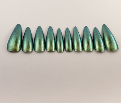 NailsByVin Stilleto Green